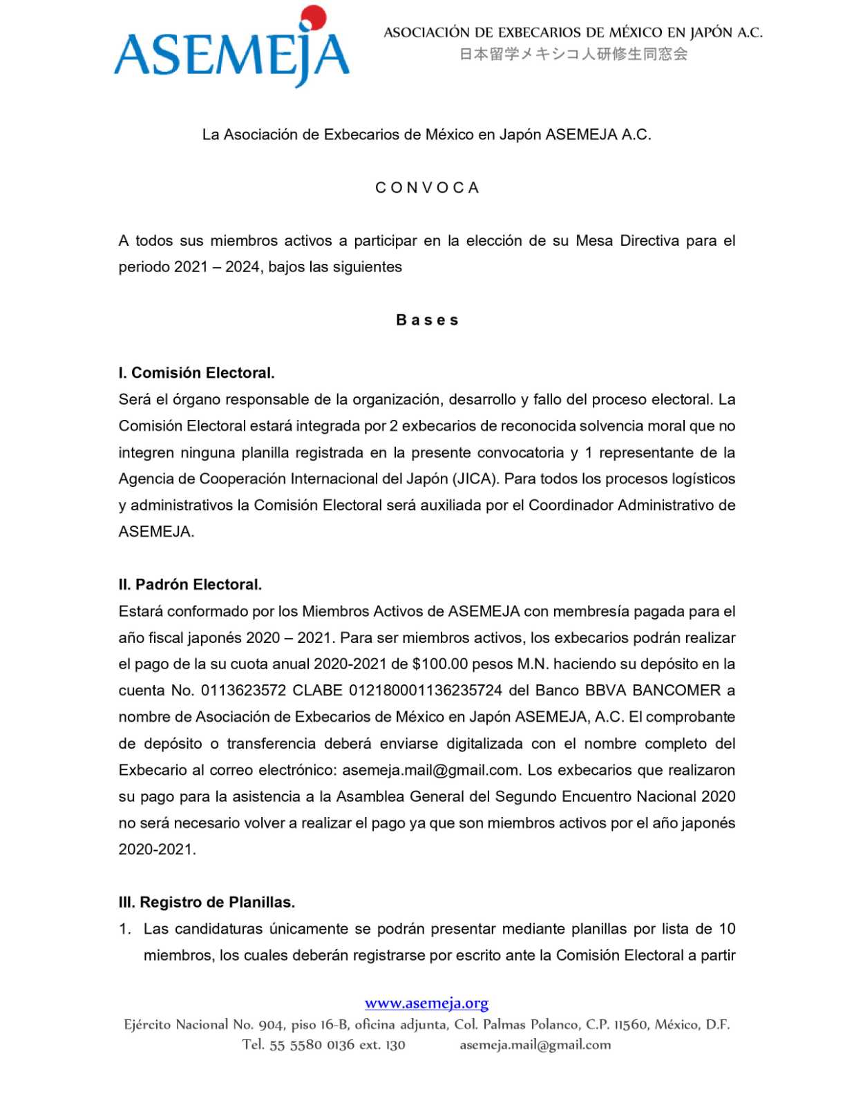 Mesa Directiva 2021-2024